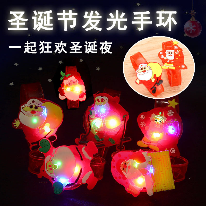 Wholesale Christmas necklace luminous  brooch watch ring